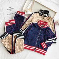 Kids Designer Clothing Sets New Luxury Print Tracksuits Fashion Letter Jackets + Joggers Casual Sports Style Sweatshirt Boys Girls NT6F