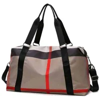 Yoga Gym Bag für Frauen Design Marke Reisetasche Nylon Flughafen Duffel Tasche Große Kapazität Kleidung Urlaub Wochenende Handtasche Sac 211102