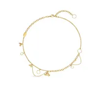 Top Classic Design Armband für Frau Blumenelement mit Kettenschwanz Einstellbare Größe Armbänder Mode Trend Halskette