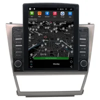 Android Car DVD Video Radio Player GPS Navigation System för Toyota Camry 2006-2011 9,7 tum Tesla stil vertikal skärm