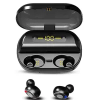 TWS V11 Bluetooth 5.0 Kopfhörer-LED-Anzeige drahtloser Kopfhörer wasserdichtes Stereo-Sport-Gaming-Headset mit 4000mAh-Charing-Fall A31
