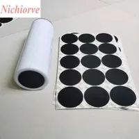 15oz 20oz 30oz rodada de borracha de borracha preta almofada auto adesiva copo adesivos para tumblers protetoras não-deslizamento