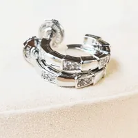 Boucle d'oreille à crochet d'argent S925 avec diamant moyen en 18 carats de rose et d'or plaqué pour femmes de mariage cadeau de bijoux ont une boîte PS4491
