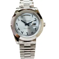 Men&#039;s automatic designer mechanical watch 40mm 904L all stainless steel classic waterproof sapphire luminous Arabic digital watches