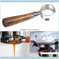 Manuelle Schleifmaschinen-Kaffee-Küche, Essbar Home Garden54mm Griff Bottomless Portafilter für Kaffee Hine1 Drop Lieferung 2021 C4DAD