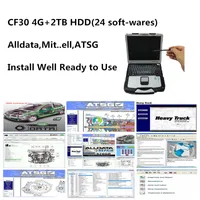 Hot Selling All data auto repair Soft-ware Alldata 10.53 m.t.l 2015 ATSG 2017 24 in 2TB HDD install well on computer For toughbook cf30 laptop 4g