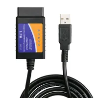 Adaptateur automobile ABD / OBDII Scanner ELM 327 USB V2.1 pour Windows Auto Diagnostic Interface Tool Tool Readers Tools