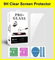Clear Screen Protector för iPhone 14 plus 13 12 Mini 11 Pro Max XS XR 9H Tempererat Glass Protective Case med detaljhandelspaket