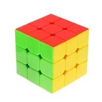 Classic Magic Cube Jouets 3x3x3 PVC Sticker Block Puzzle Vitesse Cube Couleur Sugar