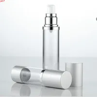 30ml 50ml Airless Parfüm Flasche Kosmetische Vakuumflasche Silberpumpe Hohe Qualität Emulsions-Essenzflälls F20171040High Menge