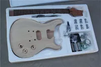 MPR01 - Guitarra de bricolaje Guitarra eléctrica inacabada Luthier Builder Kit de chapa de arce Top