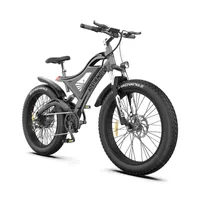 AOSTIRMOTOR S18 Electric Beach Bike US Warehouse Two Wheels Electrics Bicycles 750W 15Ah Removable Lithium Battery Fat Wheel Off Road Electric-Bicycle