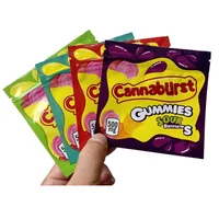 梱包袋Mylar Bag Packaging Cannaburst Gummy Storage Edibles Gummiesパッケージプルーフ匂い