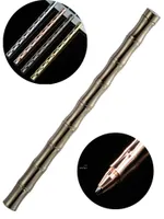 Refillable Rolling Ball Gel Pens Metal Signature Ballpoint Pen Black Ink Fine Point School Office Supplies DHB13367