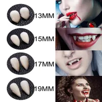 Halloween Faux Vampire Fangs Zombie Dents Blanc Tiger Bretelles Cosplay Cosplay Costume Props