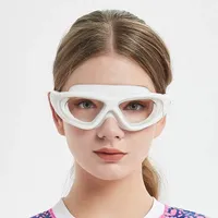 Favorito de fiesta mujeres hombres deportes profesional anti niebla uv protección buceador natación gafas recubrimiento impermeable a prueba de agua gafas de baño ajustables