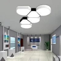 Luzes de teto Modern Minimalist Office Led Room Criativo Quarto Lâmpada de Lâmpada de Lâmpada Geométrica Geométrica
