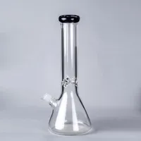20cm Glasbong-Öl-Rig-Wasserhaare Morty-Wasser-Bongs-Rohr mit 14mm Schüssel / Eisfänger Klassische Raucherpfeifenhuka