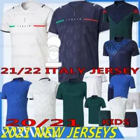 Thai 21/22 Italyia Fotbollstränger Jorginho Barella insigne Bonucci Bernardeschi European Cup Chiellini Immobile Belotti Fotbollskjortor Man Kids Kits Uniforms