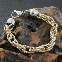 Bracelets de charme Bracelet de bijoux en acier inoxydable pour femmes Joyas de acero inoxidable para mujer beizaibf