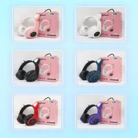 Yeni Varış LED Kedi Kulak Gürültü Kepekli Kulaklıklar Bluetooth 5.0 Gençler Çocuk Kulaklık Destek TF Kart 3.5mm Fiş ile MICA54A54