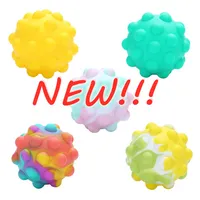 NIEUWE!!! 3D Push Bubble Anti-Stress Bal Siliconen Decompressie Sensorische Squeeze Toy Angst Relief Fidget Speelgoed voor kinderen Volwassenen Gift Groothandel