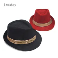 Stingy Brim Şapkalar 2021 Hasır Kap Bebek Çocuk Caz Kova Şapka Güneş Yaz Kız Erkek Panama PoRograpya Sahne
