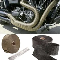 Auto Motorcycle Thermal Ties Innoxidable Incombustible Turbo Manifold Heat Escape Wrap Tape Parts Accesorios de Auto Accesorios Sistema