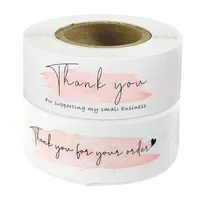 Geschenk Wrap 120pc Pink "Vielen Dank für Ihre Bestellung" Aufkleber, die mein Geschäftspaket Dekoration-Siegel-Etiketten-Briefpapier-Aufkleber RRD7666