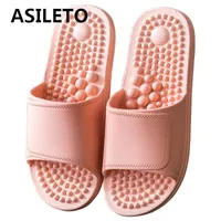 Chinelos 3D Pares de verão unisex Soft Non-Slip Sapatos de banho resistente ao desgaste Flipflops Chuveiro Indoor Home Homens Massagem Sandália Plantar