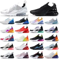 2022 BRED 27o Platinum Tint Mens Running Shoes Sneakers Triple Black White University Red Tiger Olive Rose Rose Women Outdoor Casual Sports Trainers Zapatos