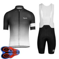 Pro Letnia Jazda na rowerze Jersey Zestaw Zespół Krótki Rękaw Ropa Ciclismo Maillot Szybki Dry MTB Bike Clothing 9D Gel Pad Bycicle Uniform S21040624