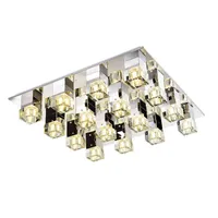 Потолочные светильники роскошный кристалл кубик квадрат гостиной лампы благородные исследования ресторан лоббийный салон