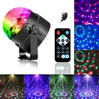 Party Decoration Sound aktiviert RBG Disco DJ Ball Bühne Par Leuchten Blitzlampe 7 Modi Beleuchtung für Home Tanz Geburtstag Karaoke Weihnachten Hochzeit