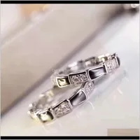 Band Rings Jewelry Drop Delivery 2021 European And American Womens Fashion Temperament 925 Rings, Size 6Dot7Dot8 Wear Very Beautiful Yujaw
