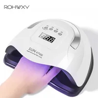Rohwxy 104w Lampada per unghie per Manicure UV LED Nail Dryer Machine per curare Gel Sun X7 Max Nail Ice Lamp per le unghie Strumenti di design Art Design X0625