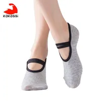Kokossi Profesión de calcetines de yoga no fácil de pillear druable transpirable cómodo a prueba de golpes antideslizante Partículas de PVC deportes