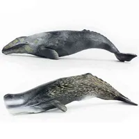 トミー30cmシミュレーション海洋クリーチャークジラモデル精子クジラ灰色のクジラPVCフィギュアモデルTOYS X1106