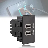 Dual USB-gränssnitt Moudule Compatible Billaddare för FORD CarPlay Sync 3 Endast HC3Z-19A387-B Blå