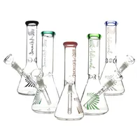 Hookah Radiant glass beaker Bong assorted colors water pipes icecatcher thick material for smoking 10.5&quot; bongs with logo