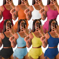 Bayan İki Parçalı Pantolon Şort Set Katı Renk T Gömlek Eşofman Tasarımcısı Yaz Şort Yoga Kıyafetler Casual Jogging Sabahları Ile Casual Joging Suits