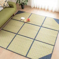Dywany tapetes Japoneses para Sala de Estar, Carpe Com Palha Naturais Diâmetro 200x200cm