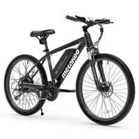 ABD Stok Metakoo CyberTrack 100 Dağ Elektrikli Bisiklet Siyah 26 inç Bafang 350 W Fırçasız Motor Shimano 21-Hızlı Dişli SystemA38273i