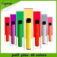 Puff Plus 800 Puff Dispositivo desechable E Cigarrillos COMA COLO KIT 320MAH Batería 3.2 ml Cartucho Vape Pen con 36 colores