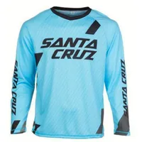 2021 Santa Cruz Motocross Jersey Downhill Camiseta MTB Manica lunga Moto Jersey Mountain Bike DH Shirt MX Abbigliamento X0503
