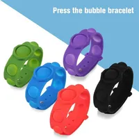 Portable Press Mini Decompression Toys Fidget Simple Dimple Bracelet Stress Relief Hand Fidgets Silicone Wristbanda13a08a52