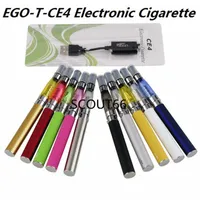 eGo CE4 Starter Kit 1.6ml Electronic Cigarettes Blister kits 650mah 900mah 1100mah Clearomizer vaporizer e cig Vape E-cigarette in stock
