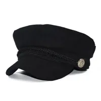 Шапки шляпы мода шерстяная шапка солнцезащитный военный восьмиугольная осень зима ретро лоскутный берет женский британский стиль 56-58см