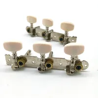 Folk Guitar Long Three-position Steel Knob Machine Heads Tuners Tuning Pegs Three Position Single Hole String Reel Guitar Accessories & Parts
