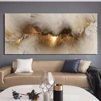 Kleurrijke Nebula Wolken Абстрактное искусство Olieverf Gedrukt op Холст Грута Formaat Muur Foto Voor Woonkamer Moderne Poster RU Print